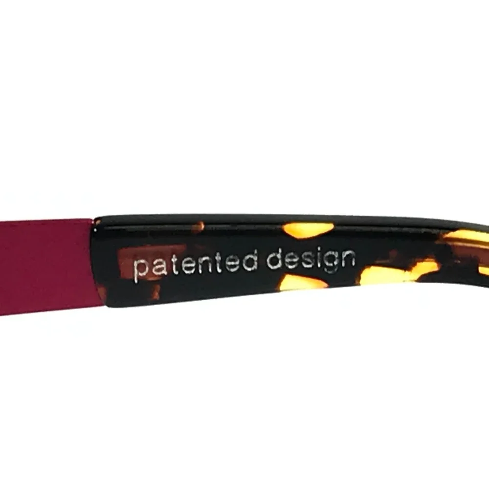 BOZ Eyeglasses Frames WALLIS 9284 Brown Fuchsia Cat Eye Full Rim 52-15-135